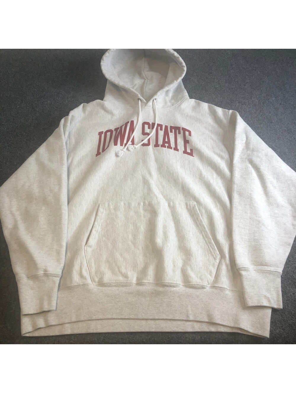 Vintage 90’s Y2K Champion Reverse Weave Iowa State Gray Hoodie Size XL